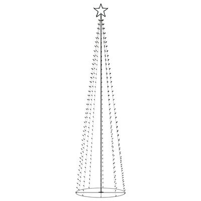 vidaXL Arbre de Noël cône 400 LED blanc chaud décoration 100x360 cm