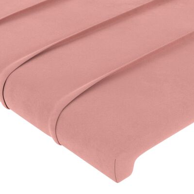 vidaXL Cadre de lit sans matelas rose 120x200 cm velours