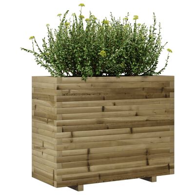 vidaXL Jardinière 90x40x72 cm bois de pin imprégné