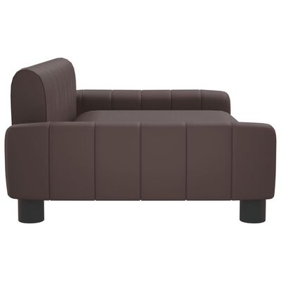 vidaXL Canapé pour enfants marron 90x53x30 cm similicuir