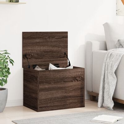 vidaXL Boîte de rangement chêne marron 60x42x46 cm bois d'ingénierie