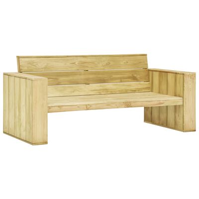 vidaXL Salon de jardin 2 pcs Bois de pin imprégné