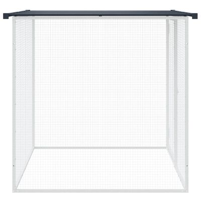 vidaXL Poulailler avec toit anthracite 103x98x90 cm acier galvanisé