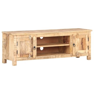 vidaXL Meuble TV 120x30x40 cm Bois de manguier brut