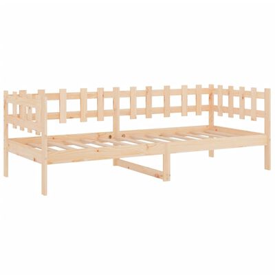 vidaXL Lit de jour sans matelas 90x200 cm bois de pin massif