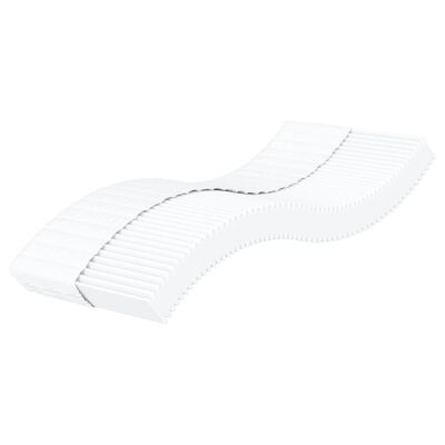 vidaXL Lit de jour avec matelas crème 90x200 cm tissu