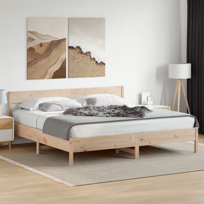 vidaXL Cadre de lit sans matelas 180x200 cm bois massif de pin