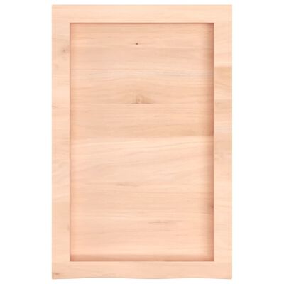 vidaXL Comptoir de salle de bain 40x60x(2-6) cm bois massif non traité