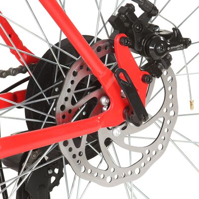 vidaXL Vélo de montagne 21 vitesses Roues de 27,5 pouces 38 cm Rouge