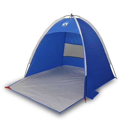 vidaXL Tente de plage 3 personnes bleu azuré imperméable