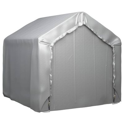 vidaXL Tente de rangement Gris 180x180 cm Acier galvanisé