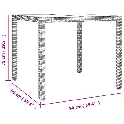 vidaXL Ensemble de bistro 3 pcs avec coussins beige résine tressée