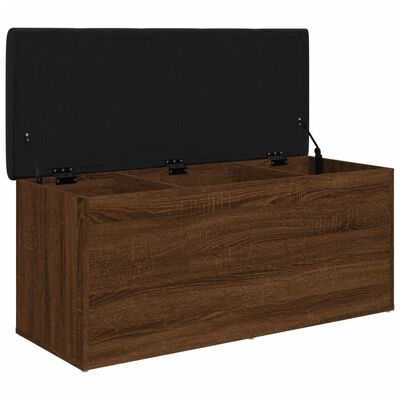 vidaXL Banc de rangement chêne marron 102x42x45 cm bois d'ingénierie