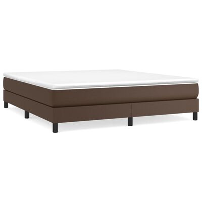 vidaXL Sommier à lattes de lit avec matelas Marron 180x200 cm