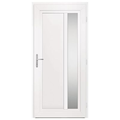 vidaXL Porte d'entrée anthracite 98x208 cm PVC