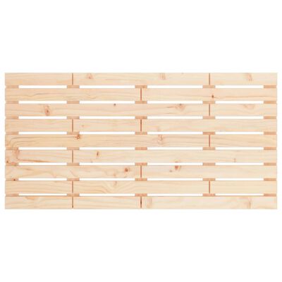 vidaXL Tête de lit murale 126x3x63 cm Bois massif de pin