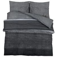 vidaXL Ensemble de housse de couette gris foncé 135x200 cm Coton