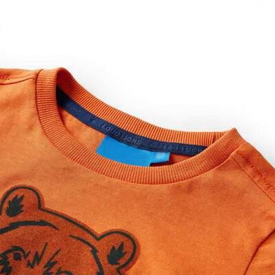 T-shirt enfants à manches longues orange foncé 116