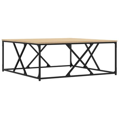 vidaXL Table basse chêne sonoma 100x100x40 cm bois d'ingénierie