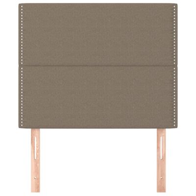 vidaXL Têtes de lit 2 pcs Taupe 80x5x78/88 cm Tissu