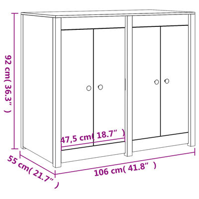 vidaXL Armoire de cuisine d'extérieur bois massif douglas