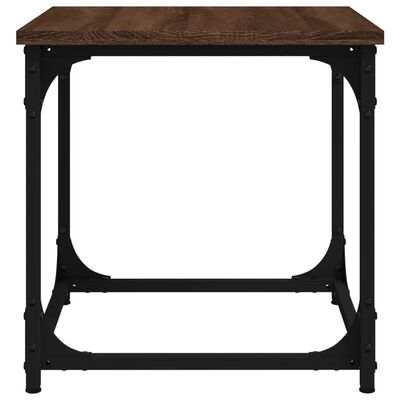 vidaXL Table d'appoint Chêne marron 40x40x40 cm Bois d'ingénierie