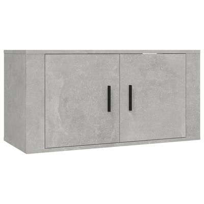 vidaXL Ensemble de meubles TV 4 pcs Gris béton Bois d'ingénierie