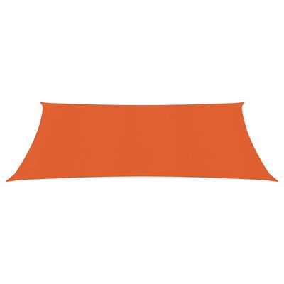 vidaXL Voile d'ombrage 160 g/m² Orange 2x4,5 m PEHD