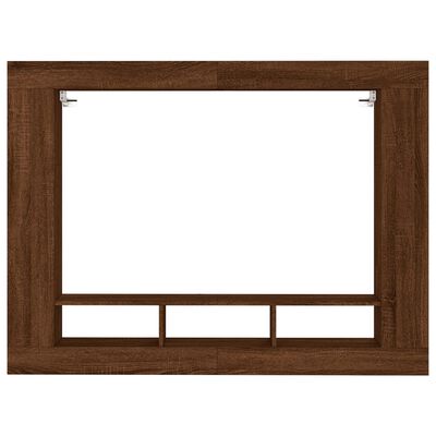 vidaXL Meuble TV chêne marron 152x22x113 cm bois d'ingénierie