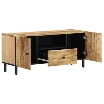 vidaXL Meuble TV 105x33x46 cm Bois massif de manguier