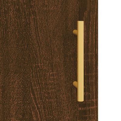 vidaXL Armoires murales 2 pcs chêne marron 69,5x34x90 cm