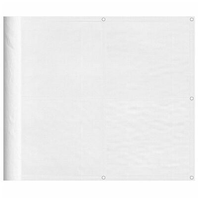 vidaXL Écran de balcon blanc 90x1000 cm 100% polyester oxford