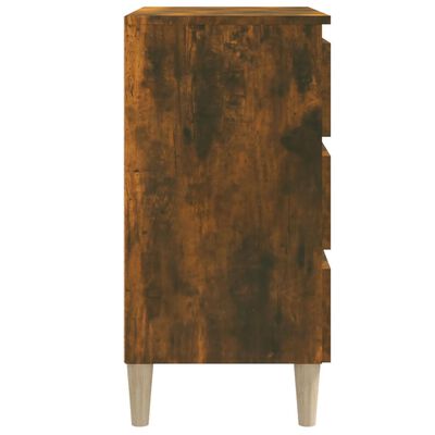 vidaXL Buffet Chêne fumé 60x35x69 cm Bois d'ingénierie