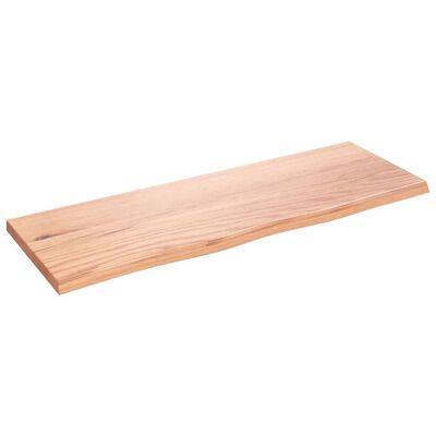 vidaXL Comptoir de salle de bain marron clair 80x30x2 cm bois traité