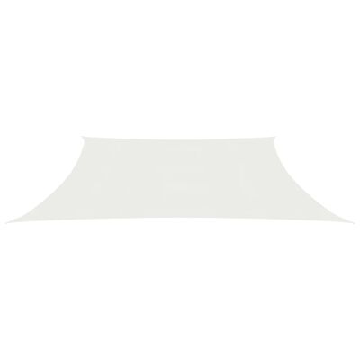 vidaXL Voile d'ombrage 160 g/m² Blanc 3/4x3 m PEHD