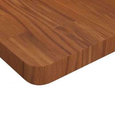 vidaXL Dessus de table carré Marron foncé 60x60x4cm Bois chêne traité