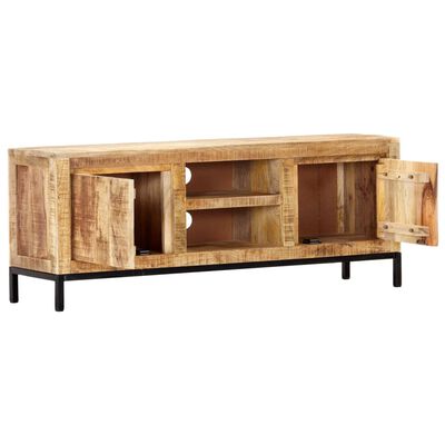 vidaXL Meuble TV 118 x 30 x 45 cm Bois de manguier massif