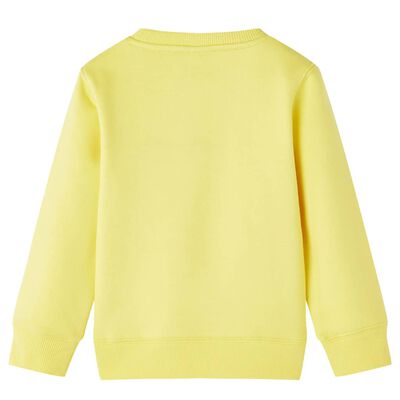 Sweat-shirt pour enfants jaune clair 128