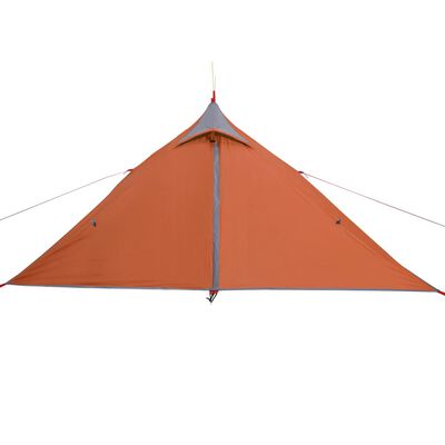 vidaXL Tente de camping tipi 1 personne orange imperméable