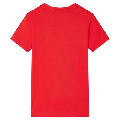 T-shirt pour enfants rouge 116