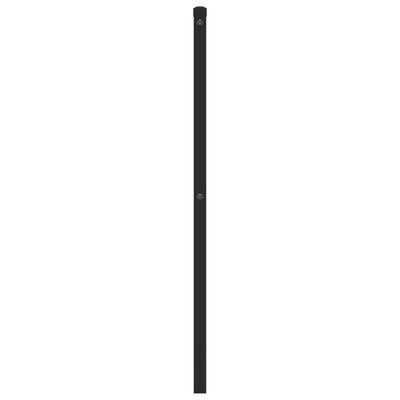 vidaXL Tête de lit métal noir 90 cm