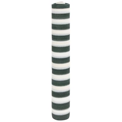 vidaXL Filet brise-vue vert et blanc 1,8x25 m PEHD 75 g/m²