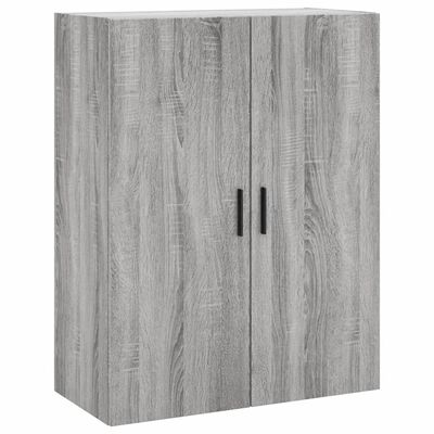 vidaXL Buffet haut Sonoma gris 69,5x34x180 cm Bois d'ingénierie