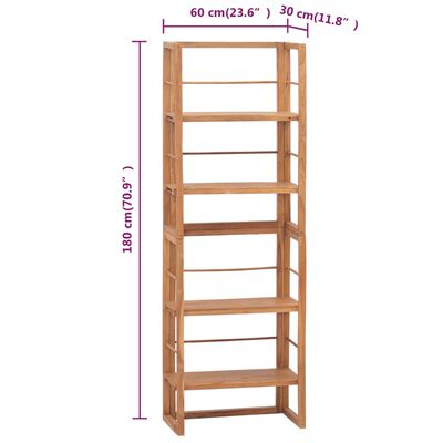 vidaXL Unité d'étagères 60x30x180 cm Bois de teck solide