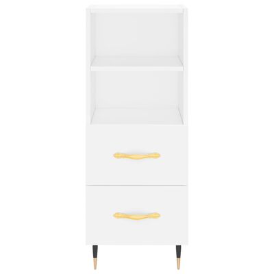 vidaXL Buffet haut Blanc 34,5x34x180 cm Bois d'ingénierie