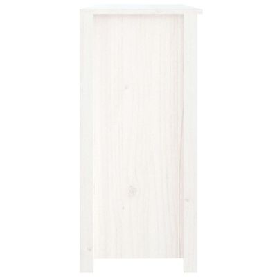 vidaXL Buffet Blanc 100x35x74 cm Bois massif de pin