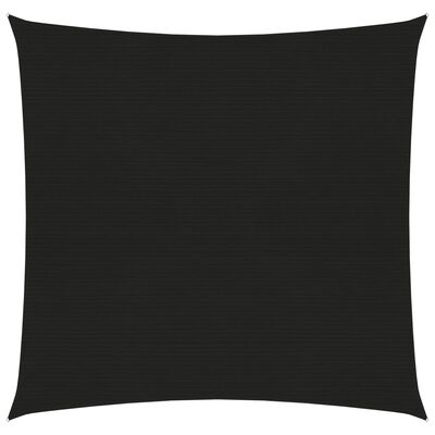 vidaXL Voile d'ombrage 160 g/m² Noir 4,5x4,5 m PEHD