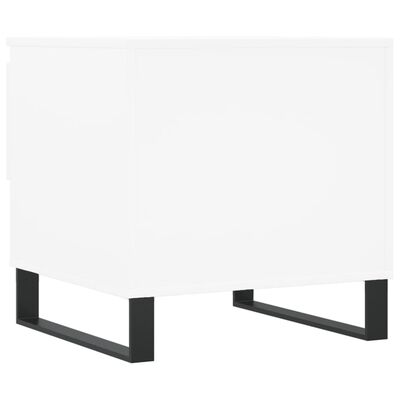 vidaXL Tables basses 2 pcs blanc 50x46x50 cm bois d'ingénierie