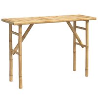 vidaXL Table console 115x39x75 cm bambou