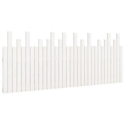 vidaXL Tête de lit murale Blanc 204x3x80 cm Bois massif de pin